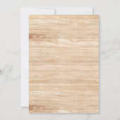 Boho Deer Antler Floral Wedding Kaart (Achterkant)