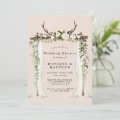 Boho Deer Antlers Canopy Wedding Shower (Staand voorkant)