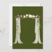 Boho Deer Antlers Canopy Wedding Shower (Achterkant)