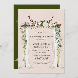 Boho Deer Antlers Canopy Wedding Shower