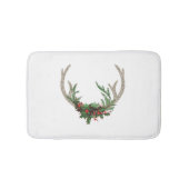 Boho Deer Antlers | Rustische kerstbeker Badmat (Voorkant)