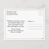 Boho Deer Antlers | Rustische kerstbeker Feestdagenkaart (Achterkant)