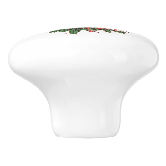 Boho Deer Antlers | Rustische kerstbeker Keramische Knop (Zijkant)