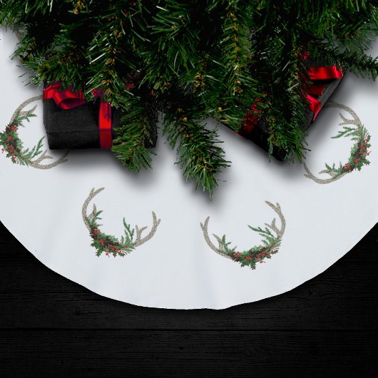 Boho Deer Antlers | Rustische kerstbeker Kerstboom Rok