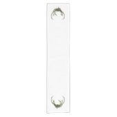 Boho Deer Antlers | Rustische kerstbeker Korte Tafelloper (Voorkant)