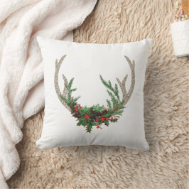 Boho Deer Antlers | Rustische kerstbeker Kussen