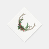 Boho Deer Antlers | Rustische kerstbeker Servet (Hoek)