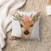 Boho Deer Antlers Woodland Baby Nursery Pillow Kussen (Deken)