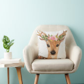 Boho Deer Antlers Woodland Baby Nursery Pillow Kussen (Stoel)