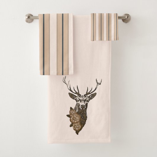 Boho Deer Bad Handdoek (Insitu)