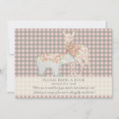Boho Deer Beer Woodland Forest Pset Baby shower Kaart (Achterkant)