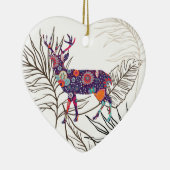 Boho Deer Blijf Wild Gypsy Kind Keramisch Ornament (Rechts)