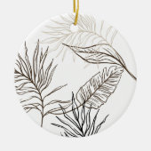 Boho Deer Blijf Wild Gypsy Kind Keramisch Ornament (Voorkant)