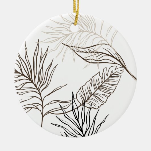 Boho Deer Blijf Wild Gypsy Kind Keramisch Ornament (Voorkant)