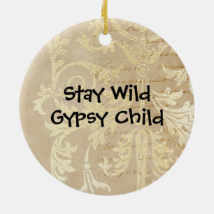 Boho Deer Blijf Wild Gypsy Kind Keramisch Ornament
