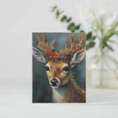 Boho Deer Briefkaart (Staand voorkant)