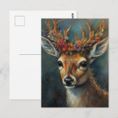 Boho Deer Briefkaart (Voorkant / Achterkant)