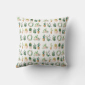 Boho Deer Cactus Succulent Baby Nursery Pillow Kussen (Achterkant)