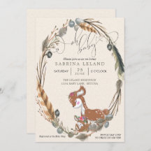 BOHO Deer en Fawn Baby shower