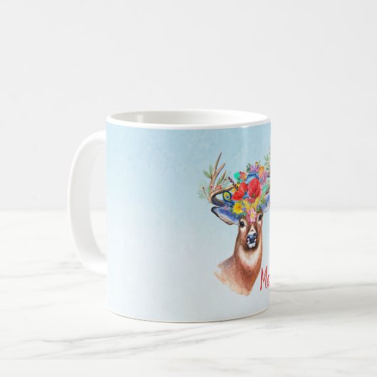 Boho Deer Koffiemok (Voorkant links)