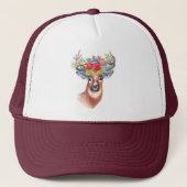 Boho Deer | Trucker Hat Pet (Voorkant)
