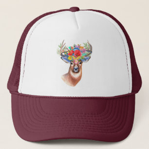 Boho Deer   Trucker Hat Trucker Pet