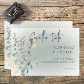Boho Delicate Groen Moderne Bruiloft Save The Date