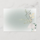 Boho Delicate groen Moderne details Informatiekaartje (Achterkant)