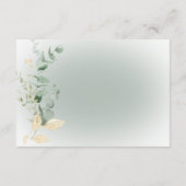 Boho Delicate Groen Moderne Receptie Informatiekaartje (Achterkant)