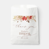 Boho delicate kalligrafie dank u Vrijgezellenfeest Bedankzakje (Voorkant)