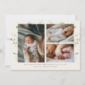 Boho Delicate Wildflower | 4 Foto Geboorte (Achterkant)