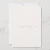 Boho Delicate Wildflower Vrijgezellenfeest Kaart (Achterkant)