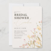 Boho Delicate Wildflower Vrijgezellenfeest Kaart (Voorkant)