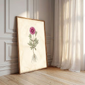 Boho Delosperma botanische canvas kunst Poster