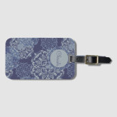 Boho Denim Moody Blues Mandalas Bagagelabel (Voorkant (horizontaal))