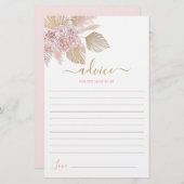 Boho Desert Advice for the Mam To be Card (Voorkant / Achterkant)