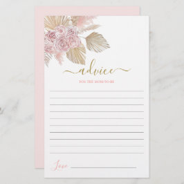 Boho Desert Advice for the Mam To be Card