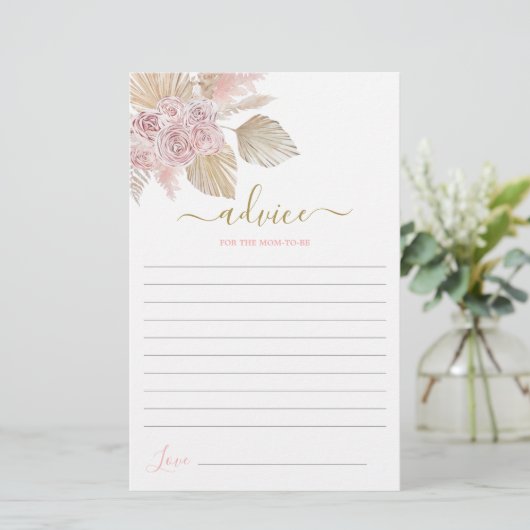 Boho Desert Advice for the Mam To be Card (Staand voorkant)