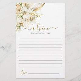 Boho Desert Advice for the Mam To be Card