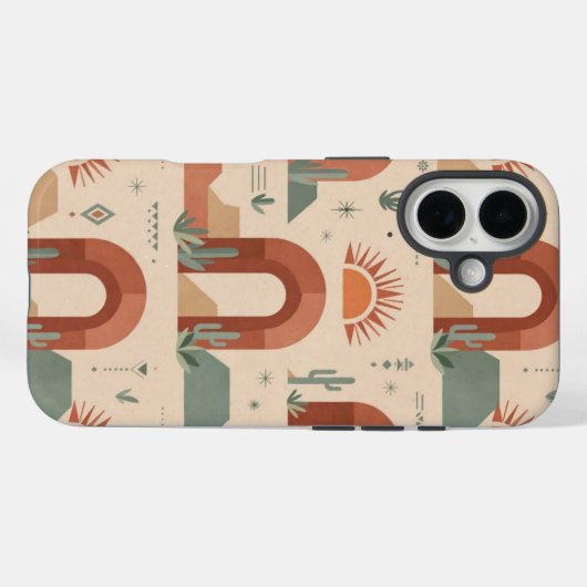 Boho Desert Arches Sunset Minimal Case (Achterkant (horizontaal))
