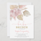Boho Desert Baby shower Brunch meisje uitnodiging (Voorkant)
