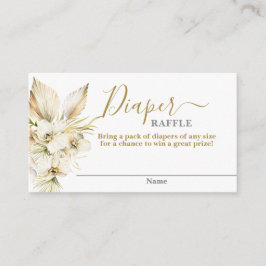 Boho Desert baby shower meisje Diaper Raffle Card Informatiekaartje