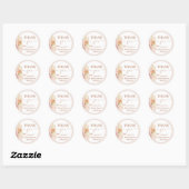 Boho Desert Baby shower Ronde Sticker (Vel)