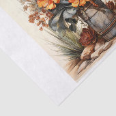 Boho Desert Bloemenboeket Kunst voor Decoupage Tissuepapier (Detail)