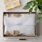 Boho Desert Bloemenboog Kunst voor Decoupage Tissuepapier (Geschenk)