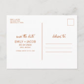 Boho Desert Budget Wedding Save the Date Aankondigingskaart (Achterkant)