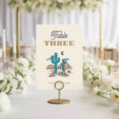 Boho Desert Cactus Arizona Trouwtafel Nummer Kaart