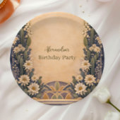 Boho Desert Cactus Birthday Papieren Bordje