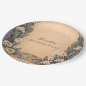 Boho Desert Cactus Birthday Papieren Bordje (Gekanteld)