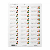 Boho Desert Cactus & Bloemen Retouradres Etiket (Full Sheet)